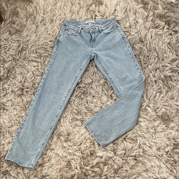 Pacsun Low Rise Straight Leg Jeans 26 blue - Picture 6 of 10